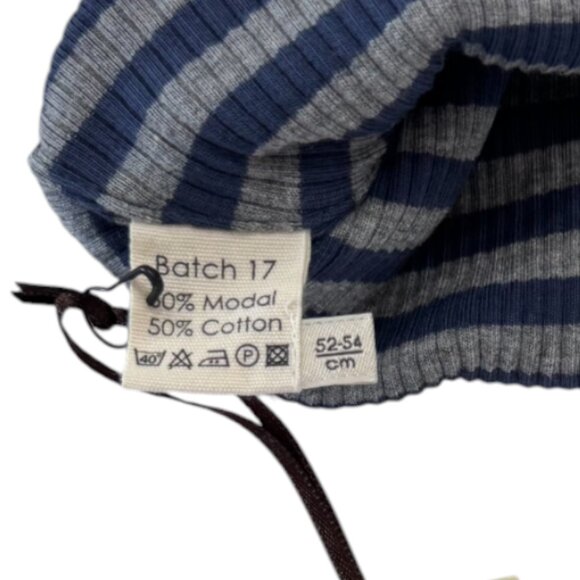 MARMAR COPENHAGEN - BEANIE BATCH 17 - 20"-21" - GREY/BLUE - 50% COTTON - NWT - Picture 3 of 3